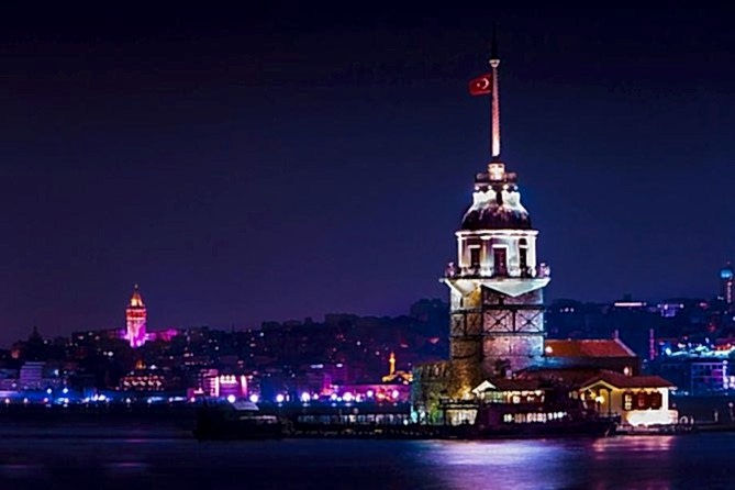 Istanbul's Night Rhythm The Fascinating Dance of Sea Lights and City Glow